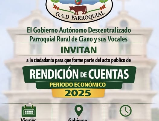 INVITACION A LA CIUDADANIA A PARTICIPAR EN LA DELIBERACION PUBLICA DE RENDICION DE CUENTAS